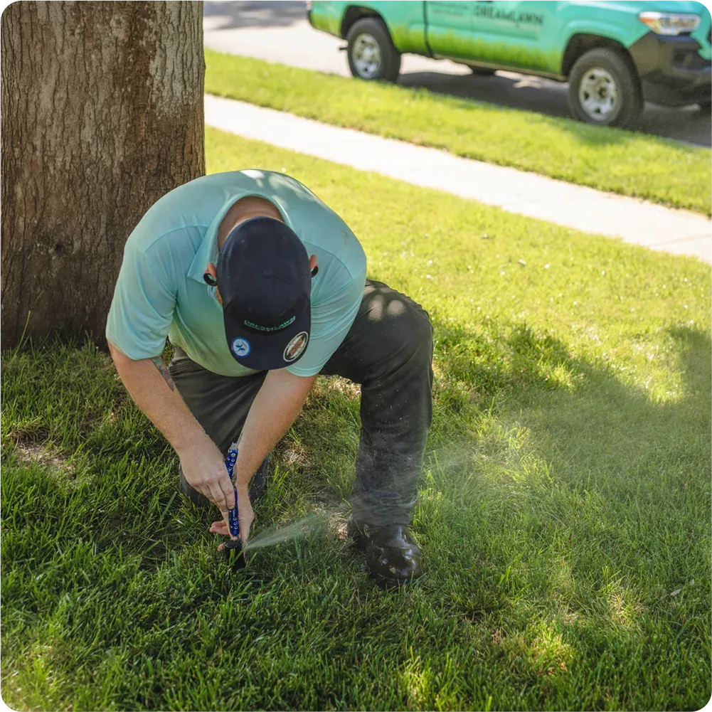 dreamlawn technician sprinkler system repair